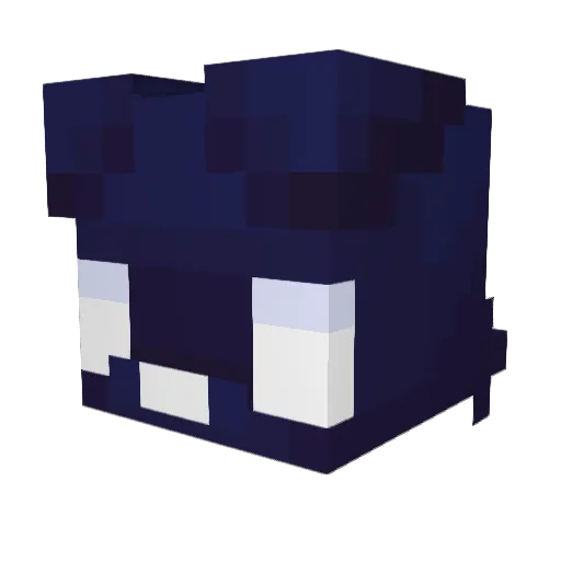 Flurris Minecraft avatar head, 3D render