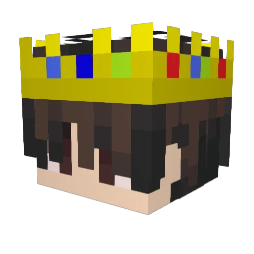 FlurryBR Minecraft avatar head, 3D render