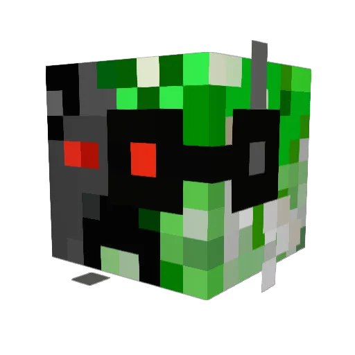 Fluubie19 Minecraft avatar head, 3D render