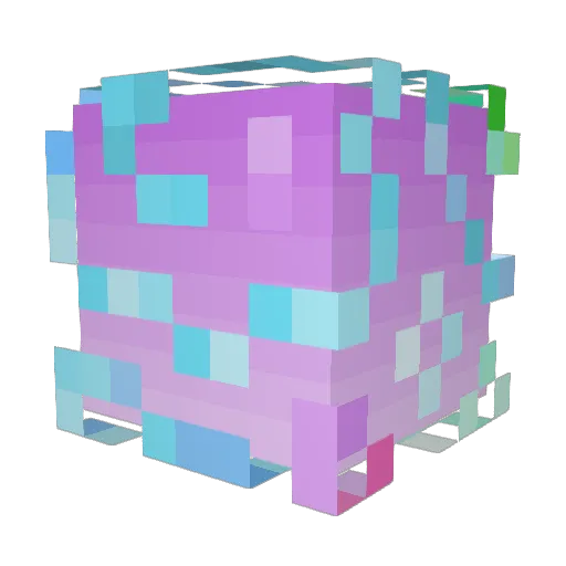 Fluxa2 Minecraft avatar head, 3D render