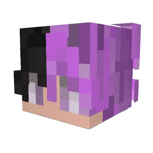 FluxedGaming Minecraft avatar head, 3D render