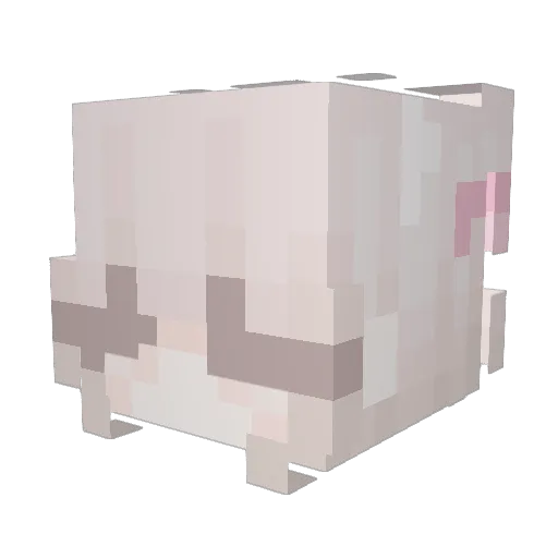 Fluxgate Minecraft avatar head, 3D render