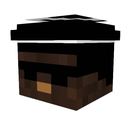 Fluxkung Minecraft avatar head, 3D render