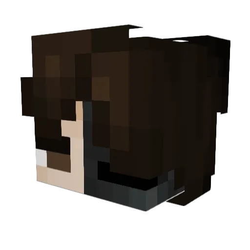 FlxralMC Minecraft avatar head, 3D render