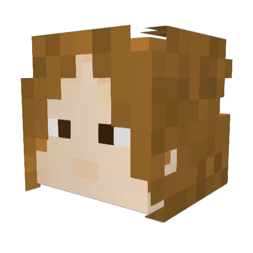 FlyHigh_GBY Minecraft avatar head, 3D render