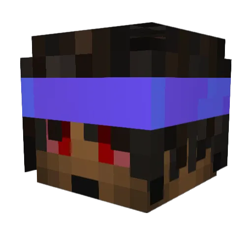 FlyOG Minecraft avatar head, 3D render