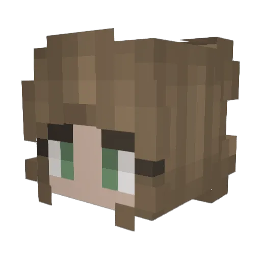 FlySierra Minecraft avatar head, 3D render