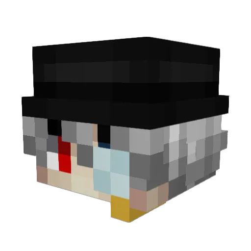 FlyTracker Minecraft avatar head, 3D render