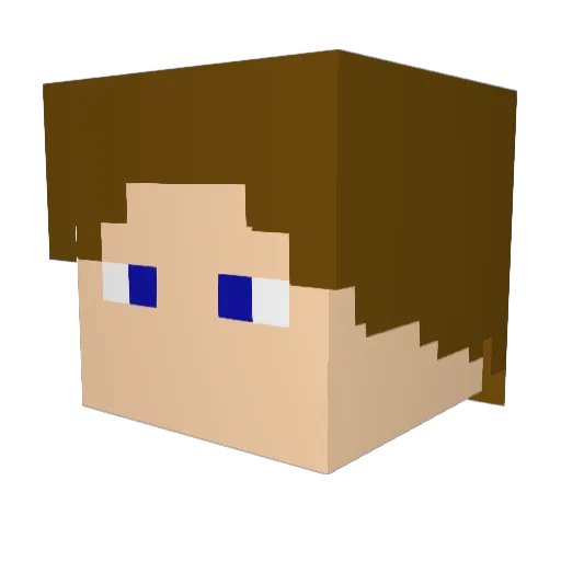 Flycypress9582 Minecraft avatar head, 3D render