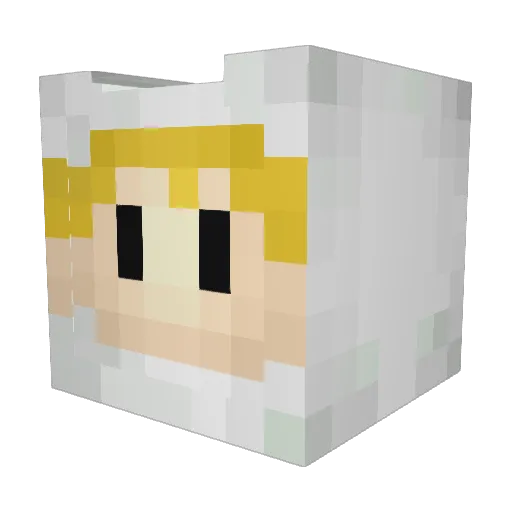 Flydraulics Minecraft avatar head, 3D render