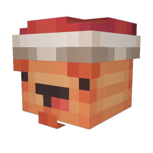 Flyertt Minecraft avatar head, 3D render