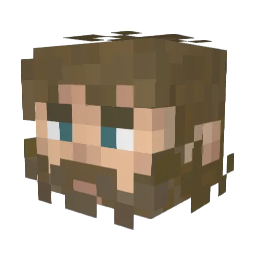 FlyingBear17 Minecraft avatar head, 3D render