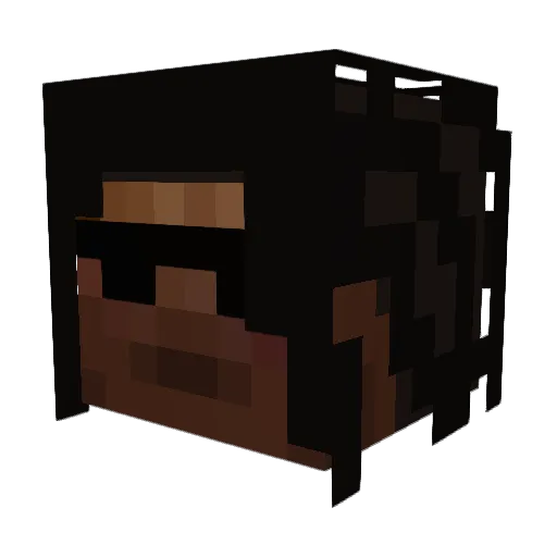 FlyingCowboy19 Minecraft avatar head, 3D render