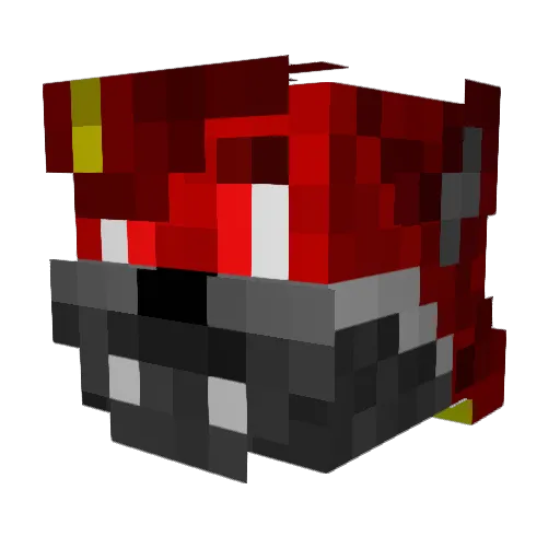 FlyingFox317 Minecraft avatar head, 3D render