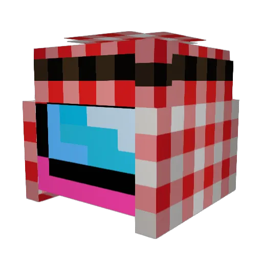 FlyingGorillla97 Minecraft avatar head, 3D render