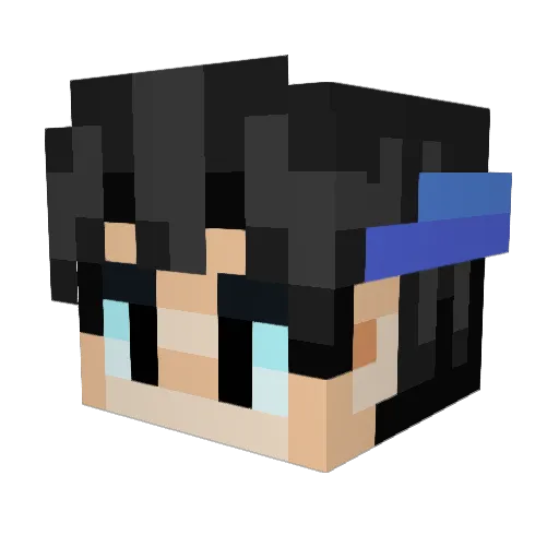 FlyingHighUp Minecraft avatar head, 3D render