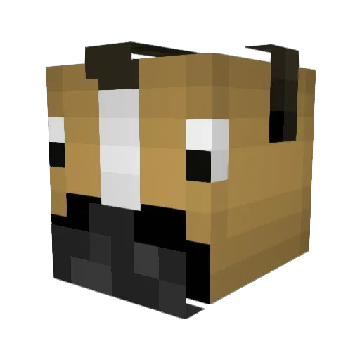 FlyingHorseMan Minecraft avatar head, 3D render