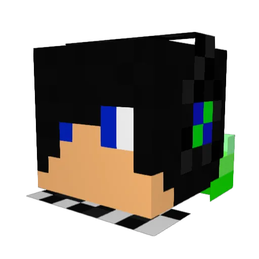 FlyingHotdog34 Minecraft avatar head, 3D render