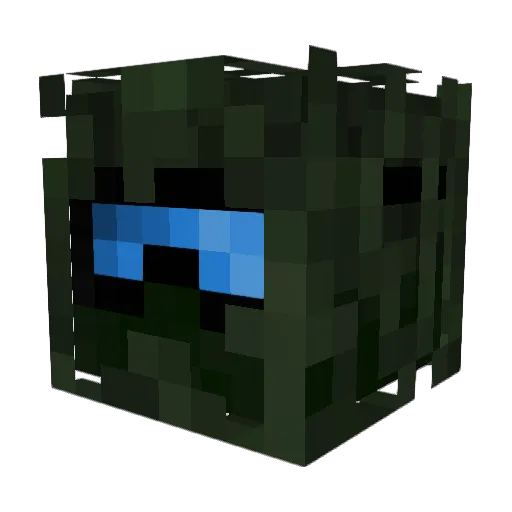 FlyingKittyBear Minecraft avatar head, 3D render
