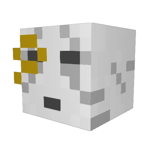 FlyingLikeHalo Minecraft avatar head, 3D render