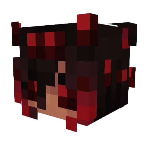FlyingMonsty Minecraft avatar head, 3D render