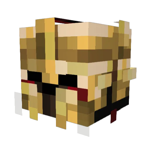 FlyingParus Minecraft avatar head, 3D render