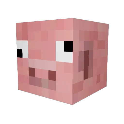FlyingPiggy360 Minecraft avatar head, 3D render