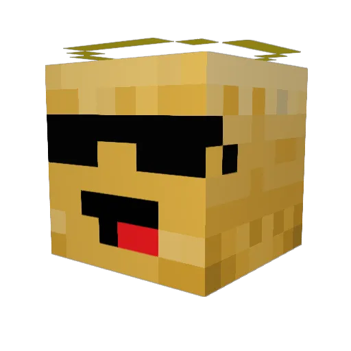 FlyingPotato643 Minecraft avatar head, 3D render