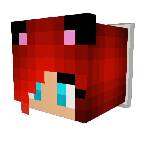 FlyingPugs Minecraft avatar head, 3D render