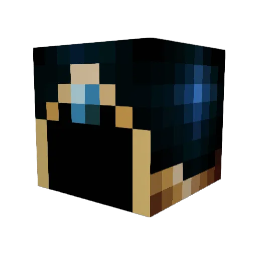 FlyingS1mple Minecraft avatar head, 3D render
