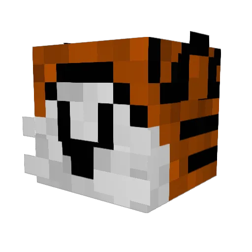 FlyingSpaceWorm Minecraft avatar head, 3D render