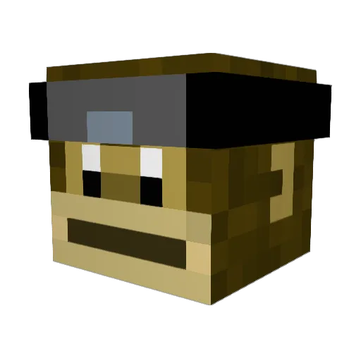 FlyingSweg Minecraft avatar head, 3D render