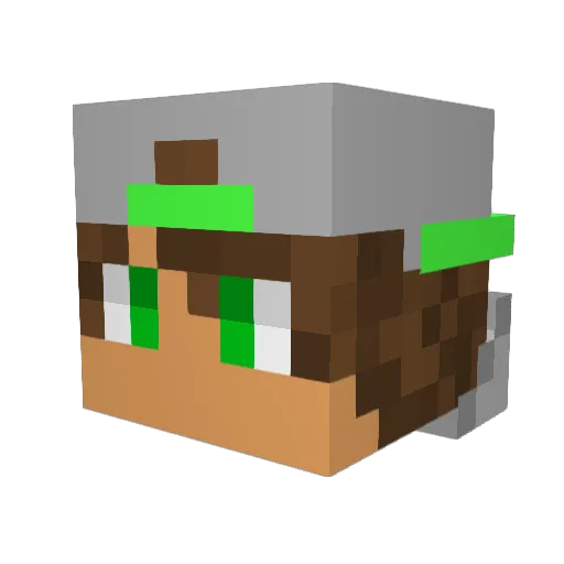 FlyingTrain150 Minecraft avatar head, 3D render