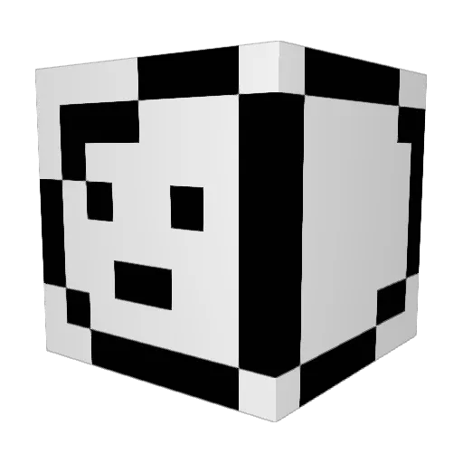 FlyingWhiteCat Minecraft avatar head, 3D render