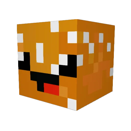 Flying_BLT Minecraft avatar head, 3D render