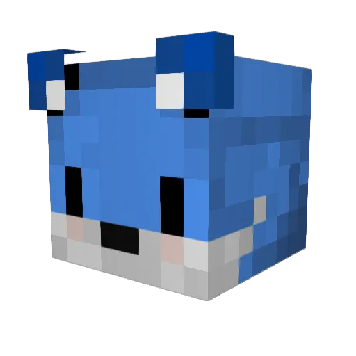 Flying_Fabulous Minecraft avatar head, 3D render