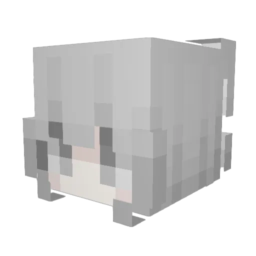 Flying_Rabbit Minecraft avatar head, 3D render