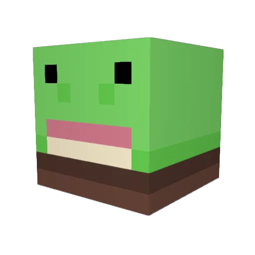 Flyingtomcat Minecraft avatar head, 3D render