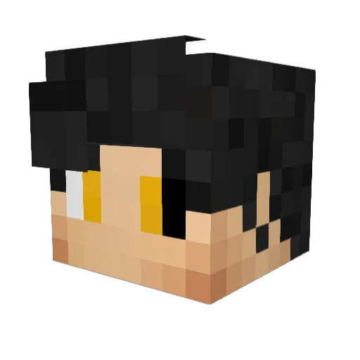 FlyinqAce Minecraft avatar head, 3D render