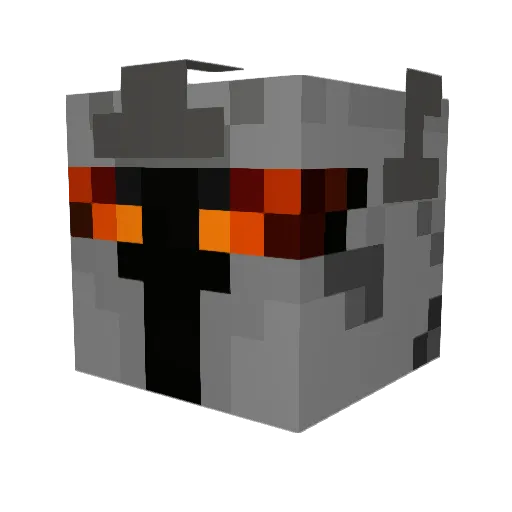 Flymoon Minecraft avatar head, 3D render