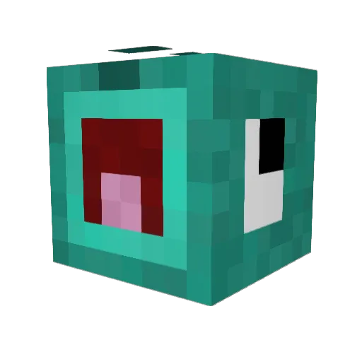 Flyndrefanten Minecraft avatar head, 3D render