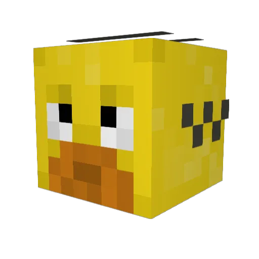 Flynn88 Minecraft avatar head, 3D render