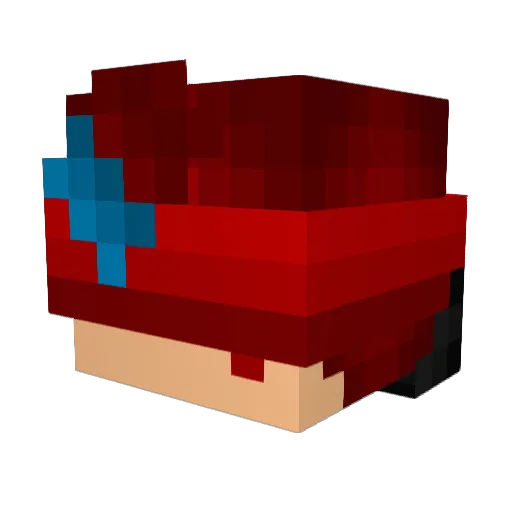 FlynnBobby76 Minecraft avatar head, 3D render
