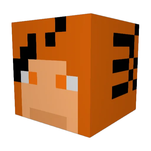 FlynnStone0 Minecraft avatar head, 3D render