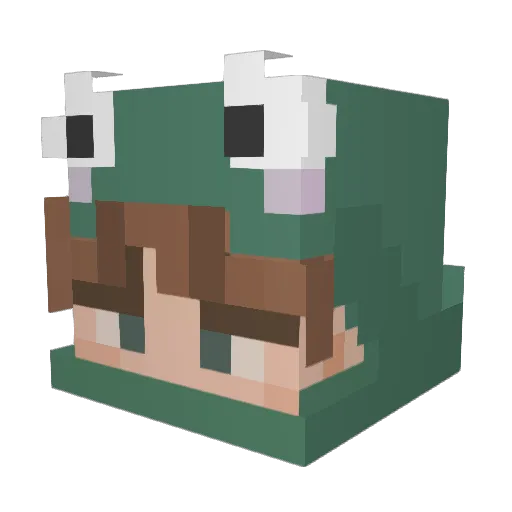 FlynnXPizza Minecraft avatar head, 3D render