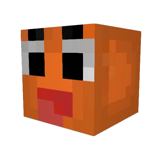 Flynnbo Minecraft avatar head, 3D render
