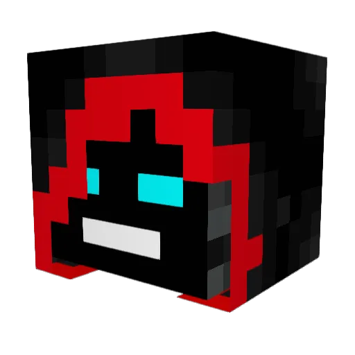 Flynnzila Minecraft avatar head, 3D render