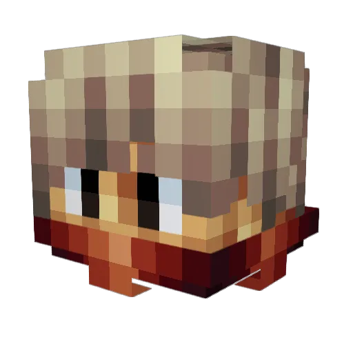 Flyntree Minecraft avatar head, 3D render