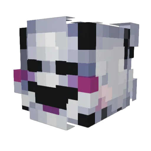 Flypanda2222 Minecraft avatar head, 3D render