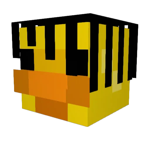 Flyppea Minecraft avatar head, 3D render